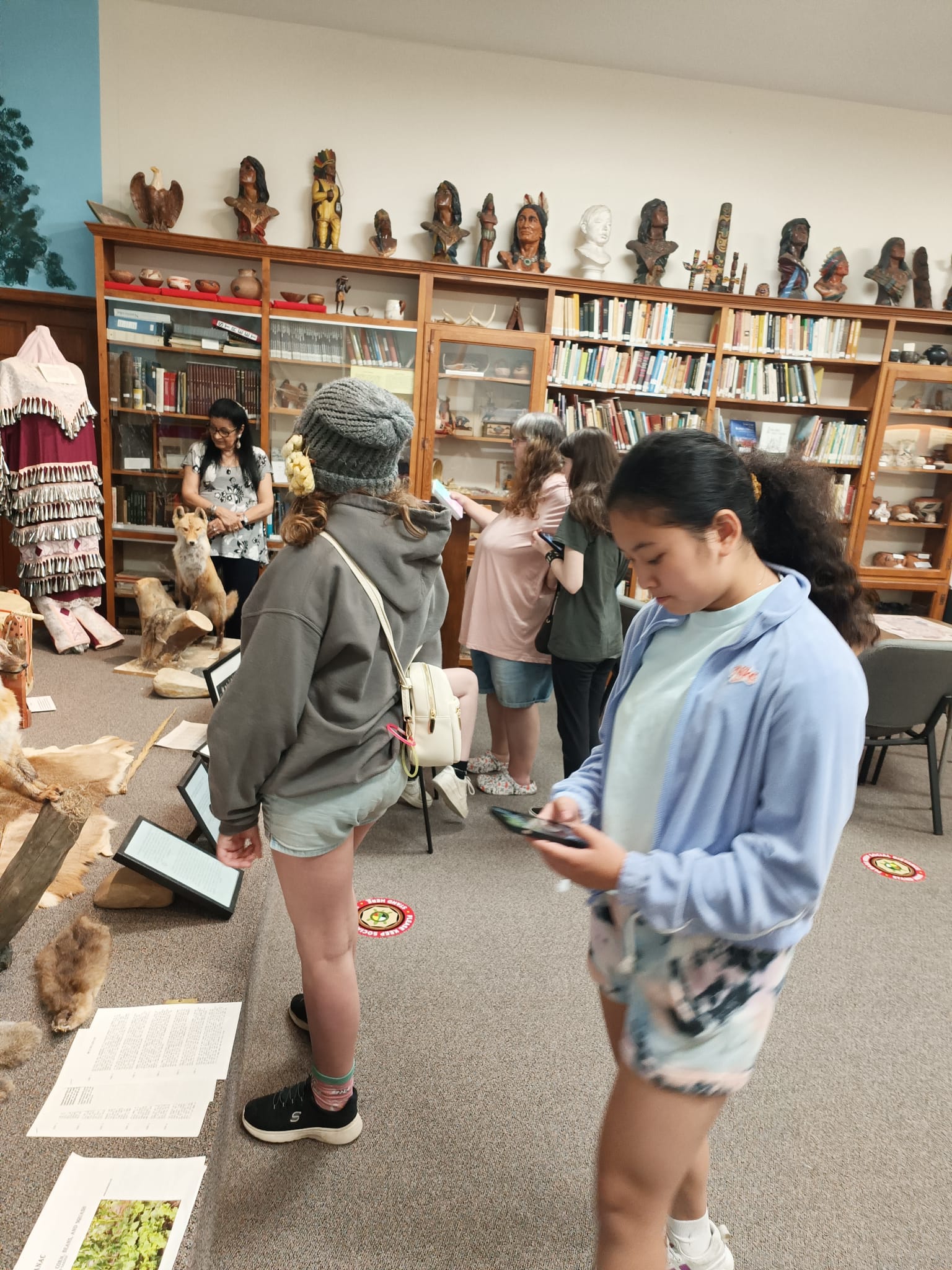 Museum library and cultural artifacts