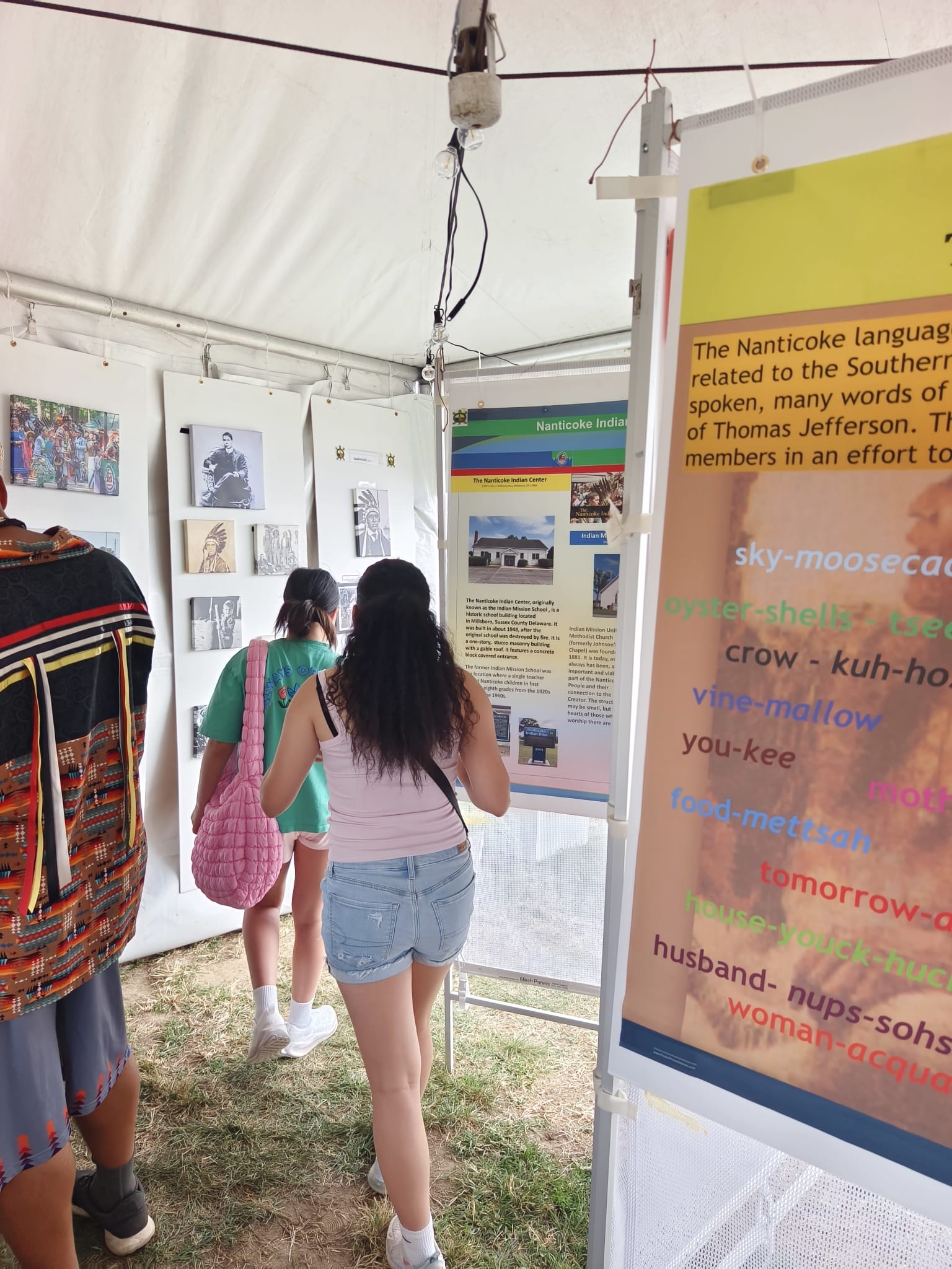 Nanticoke language vocabulary — words like sky (moosecaquit), food (mettsah), truth (ko-o-lam)