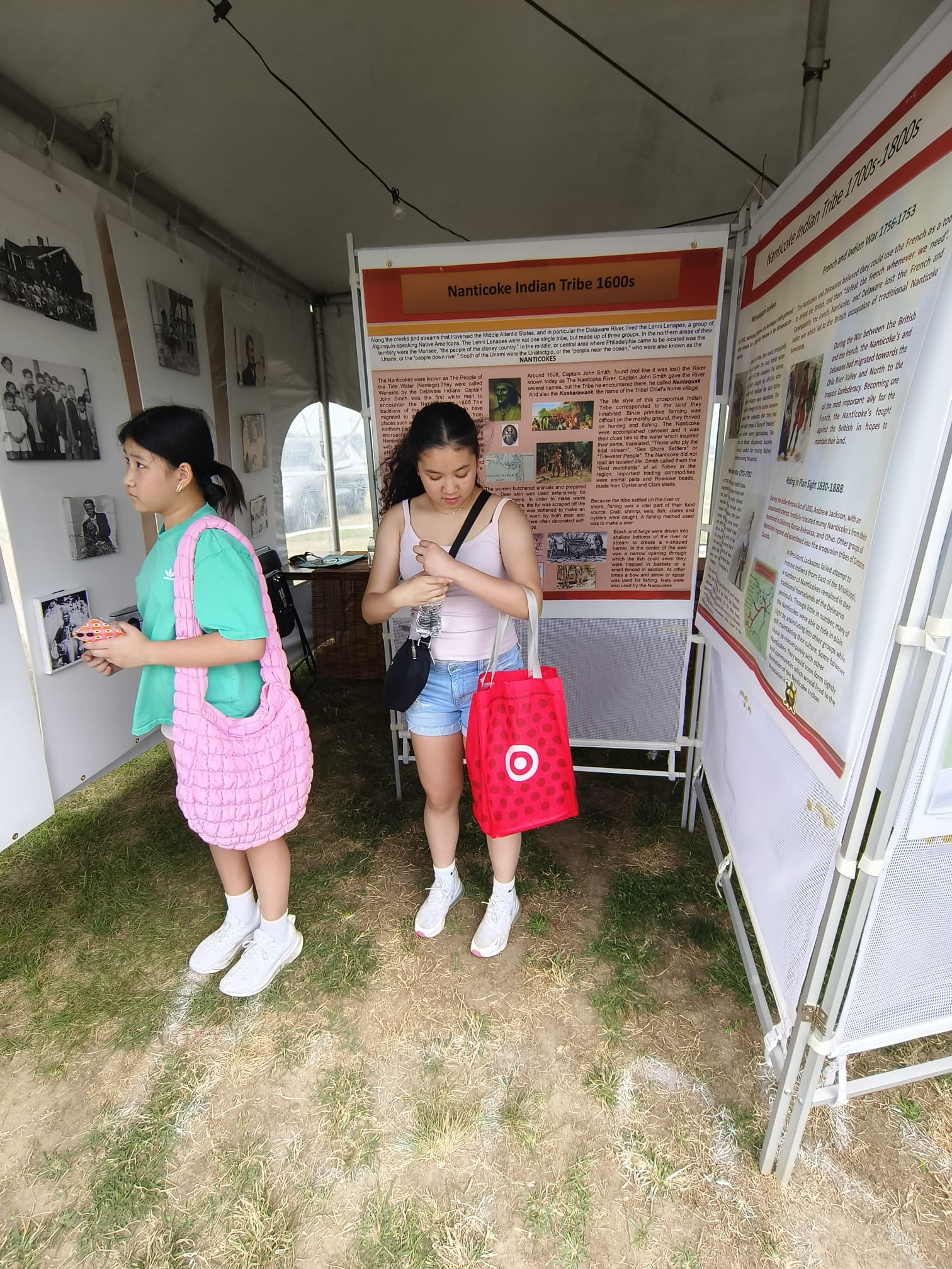 Vivian and Cindy at the PowWow grounds