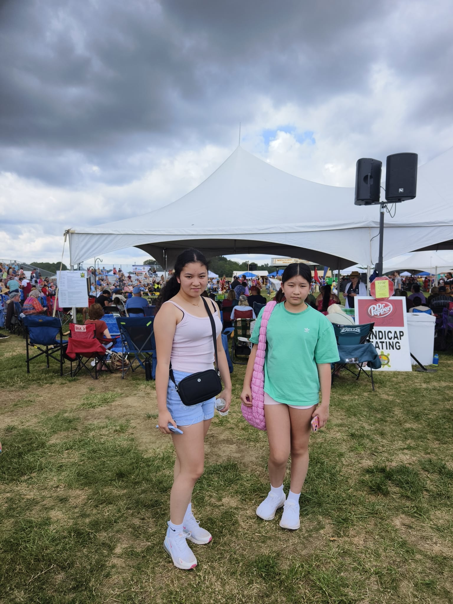 Vivian and Cindy Wan at the PowWow